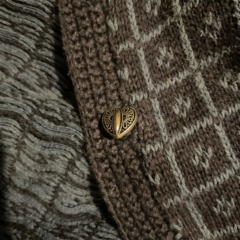 Signature by northern isles hand embroidered vintage patchwork cardigan - Picture 4 of 4